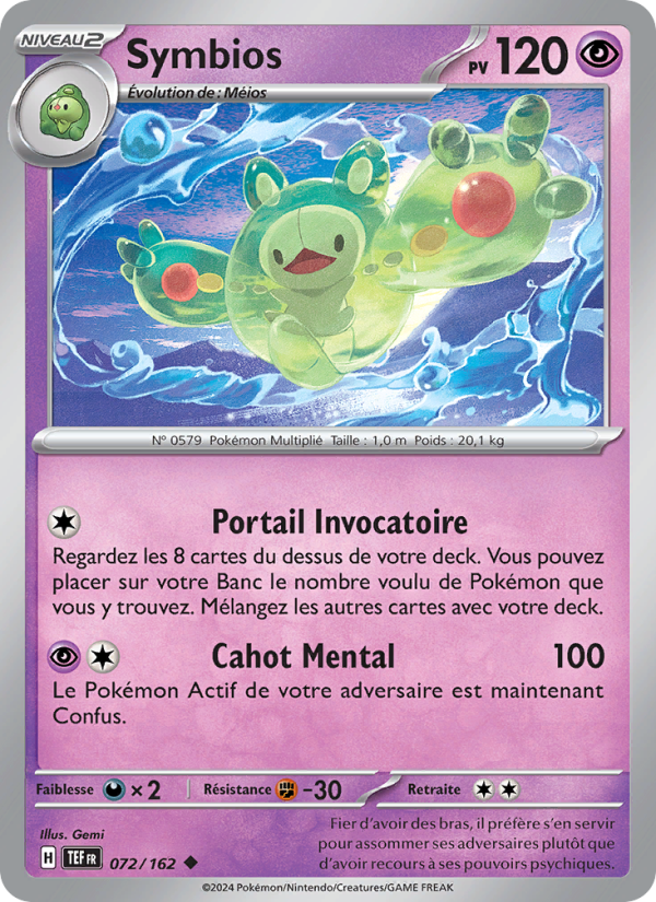 Symbios 072 — Forces Temporelles (French Pokémon TCG card)