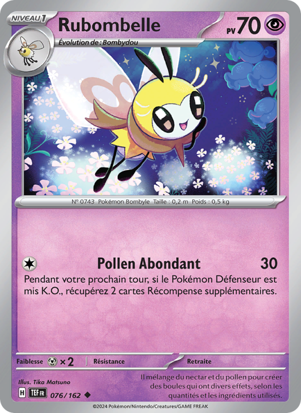 Rubombelle 076 — Forces Temporelles (French Pokémon TCG card)