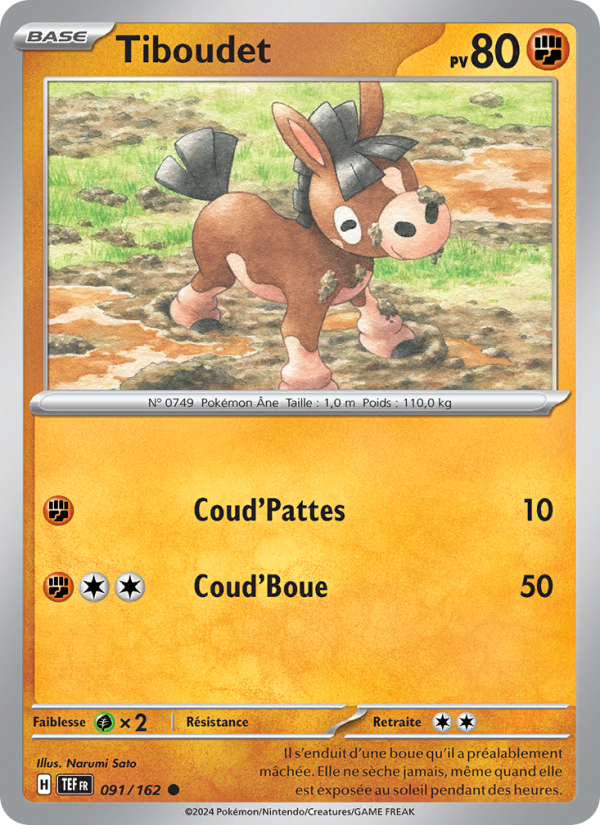 Tiboudet 091 — Forces Temporelles (French Pokémon TCG card)