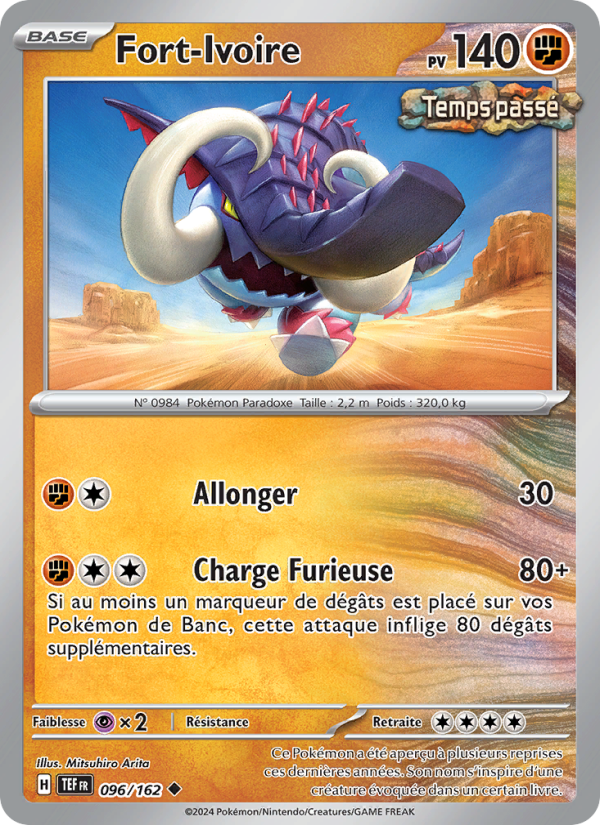 Fort-Ivoire 096 — Forces Temporelles (French Pokémon TCG card)