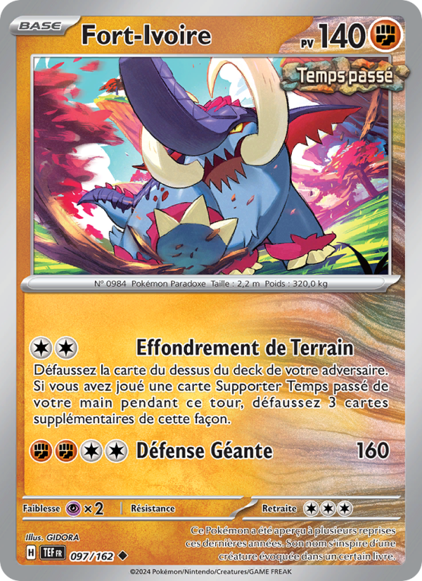 Fort-Ivoire 097 — Forces Temporelles (French Pokémon TCG card)