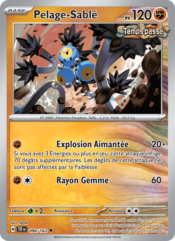 Pelage-Sablé 098 — Forces Temporelles (French Pokémon TCG card)