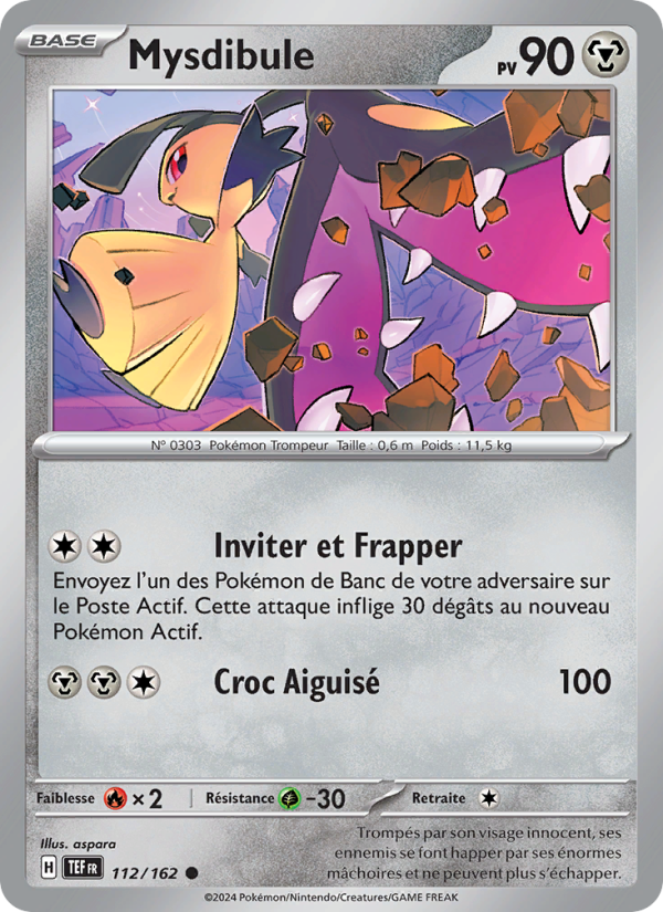 Mysdibule 112 — Forces Temporelles (French Pokémon TCG card)