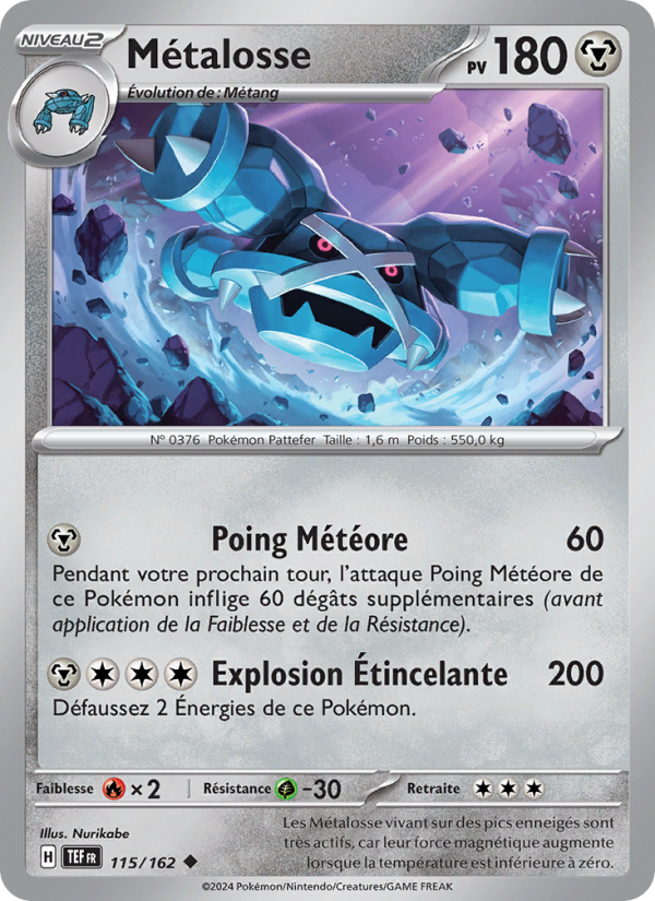 Métalosse 115 — Forces Temporelles (French Pokémon TCG card)