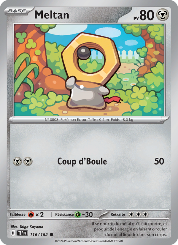 Meltan 116 — Forces Temporelles (French Pokémon TCG card)