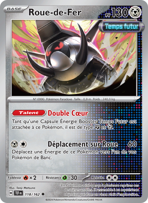 Roue-de-Fer 118 — Forces Temporelles (French Pokémon TCG card)
