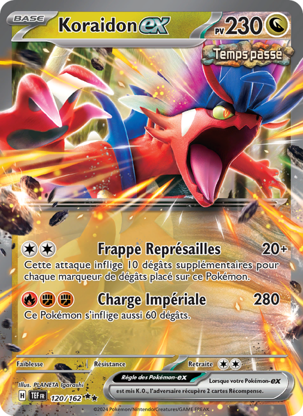 Koraidon-ex 120 — Forces Temporelles (French Pokémon TCG card)