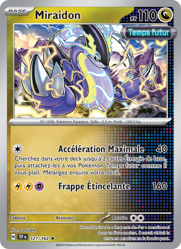Miraidon 121 — Forces Temporelles (French Pokémon TCG card)