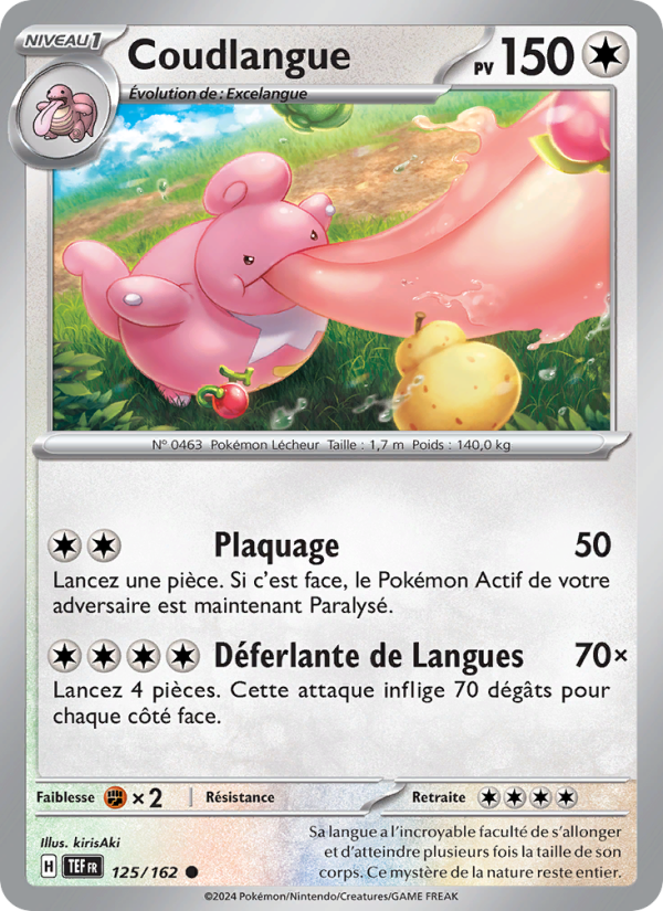 Coudlangue 125 — Forces Temporelles (French Pokémon TCG card)