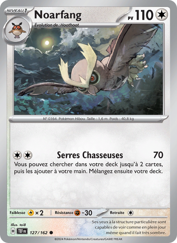 Noarfang 127 — Forces Temporelles (French Pokémon TCG card)