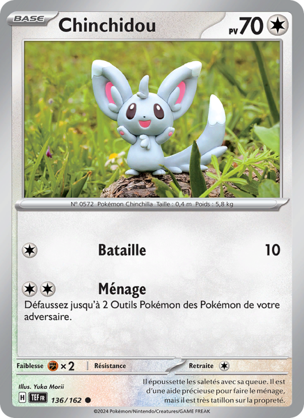 Chinchidou 136 — Forces Temporelles (French Pokémon TCG card)
