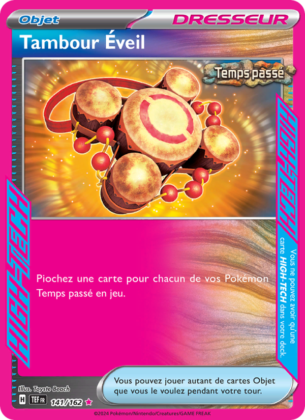 Tambour Éveil 141 — Forces Temporelles (French Pokémon TCG card)