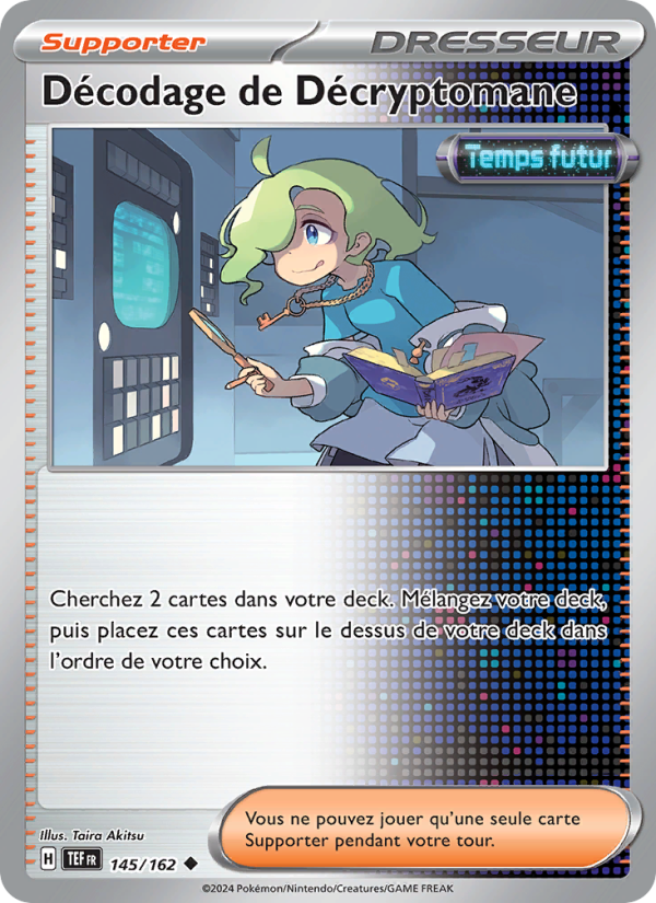 Décodage de Décryptomane 145 — Forces Temporelles (French Pokémon TCG card)