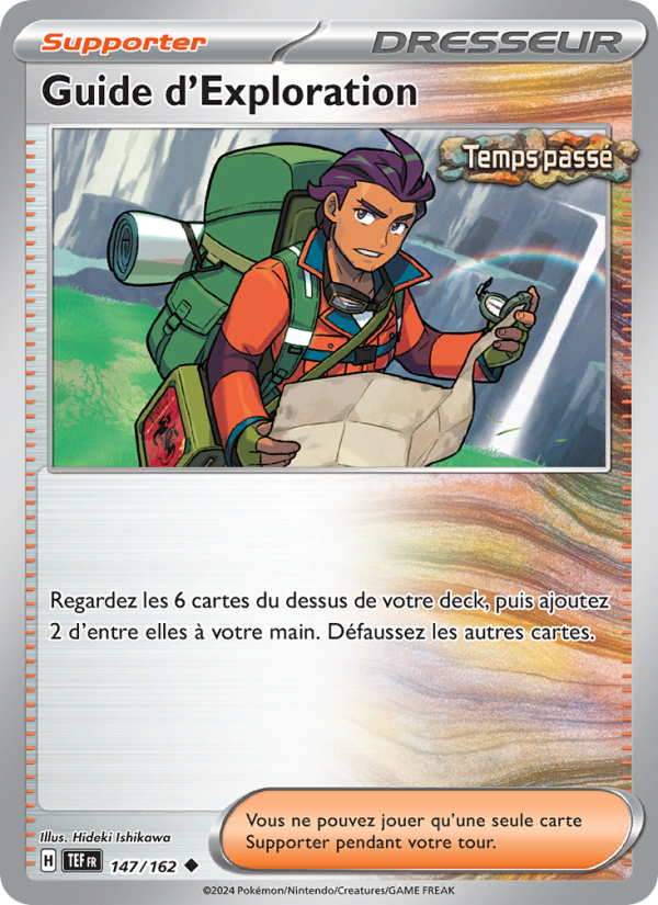 Guide d'Exploration 147 — Forces Temporelles (French Pokémon TCG card)