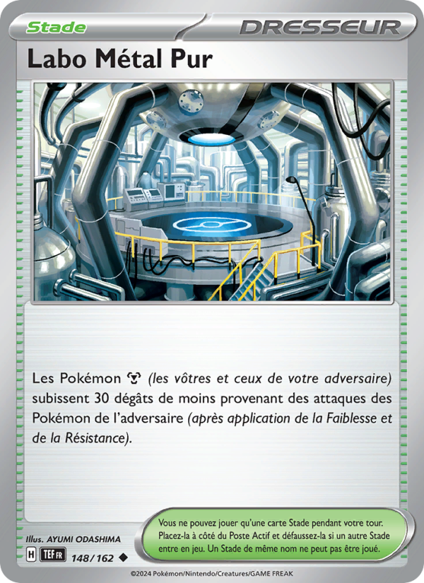 Labo Métal Pur 148 — Forces Temporelles (French Pokémon TCG card)
