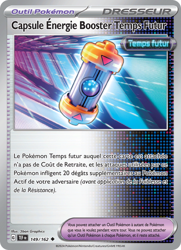 Capsule Énergie Booster Temps Futur 149 — Forces Temporelles (French Pokémon TCG card)