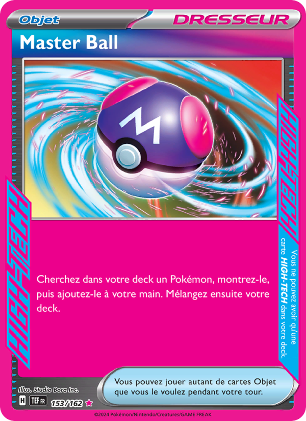 Master Ball 153 — Forces Temporelles (French Pokémon TCG card)