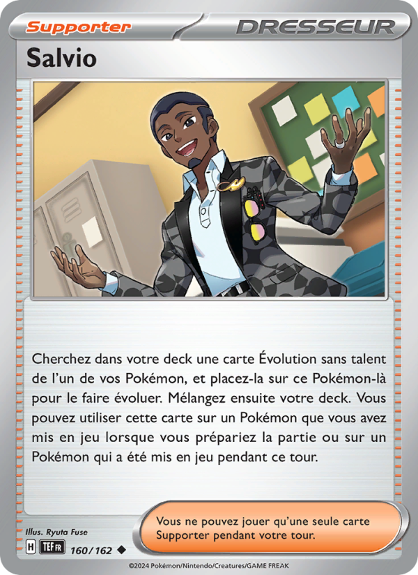 Salvio 160 — Forces Temporelles (French Pokémon TCG card)