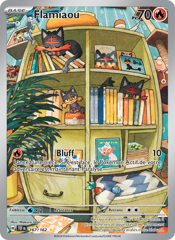 Flamiaou 167 — Forces Temporelles (French Pokémon TCG card)