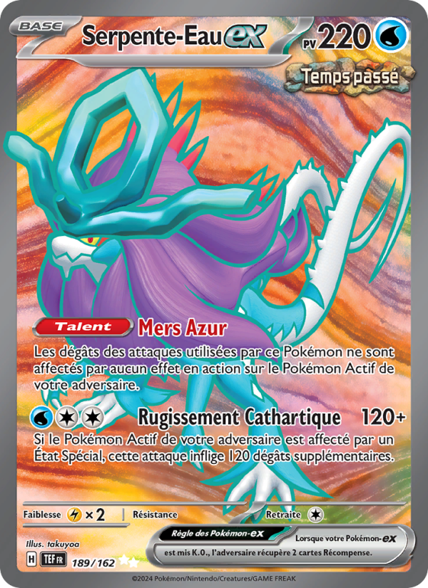 Serpente-Eau-ex 189 — Forces Temporelles (French Pokémon TCG card)