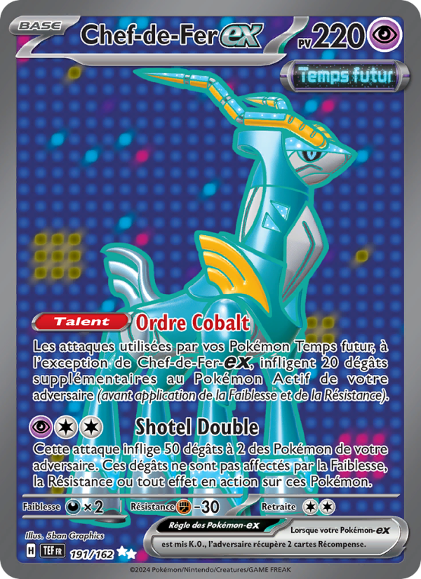 Chef-de-Fer-ex 191 — Forces Temporelles (French Pokémon TCG card)
