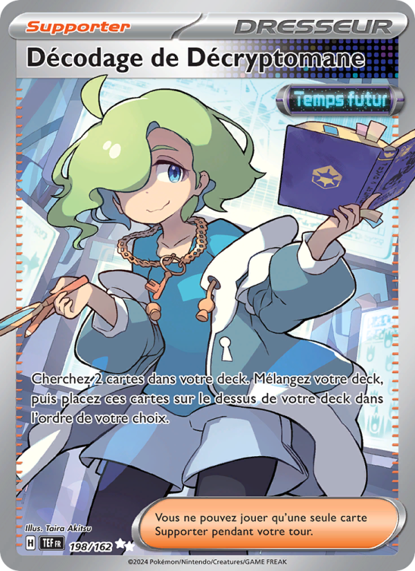 Décodage de Décryptomane 198 — Forces Temporelles (French Pokémon TCG card)