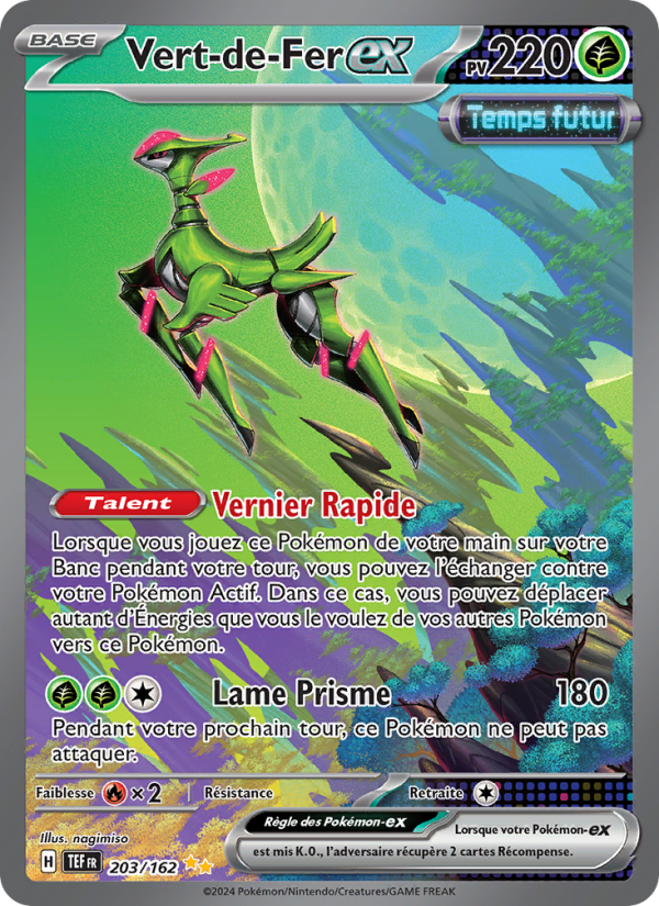 Vert-de-Fer-ex 203 — Forces Temporelles (French Pokémon TCG card)