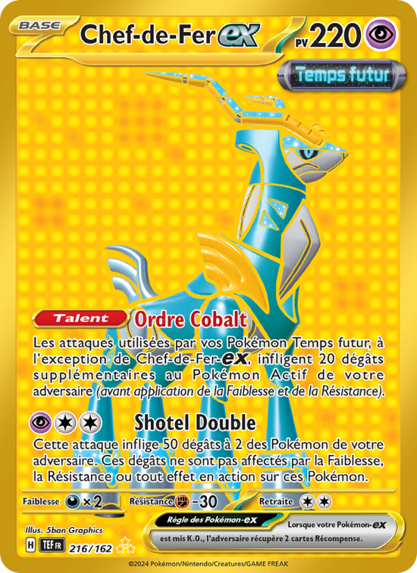 Chef-de-Fer-ex 216 — Forces Temporelles (French Pokémon TCG card)