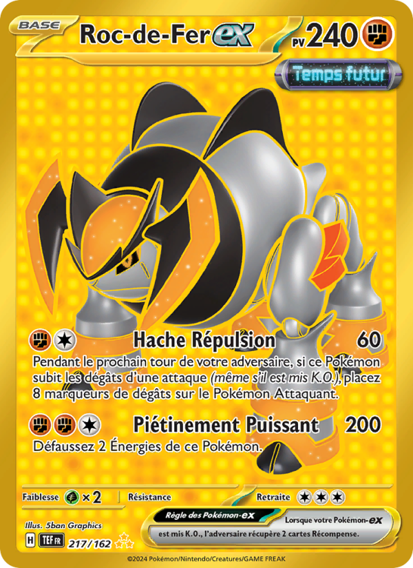 Roc-de-Fer-ex 217 — Forces Temporelles (French Pokémon TCG card)