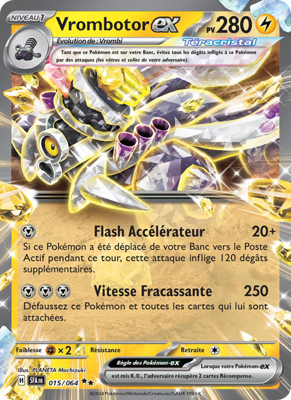 Vrombotor-ex 015 — Fable Nébuleuse (French Pokémon TCG card)