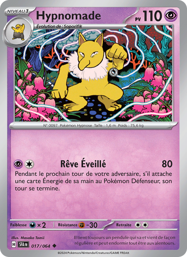 Hypnomade 017 — Fable Nébuleuse (French Pokémon TCG card)