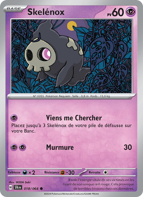 Skelénox 018 — Fable Nébuleuse (French Pokémon TCG card)
