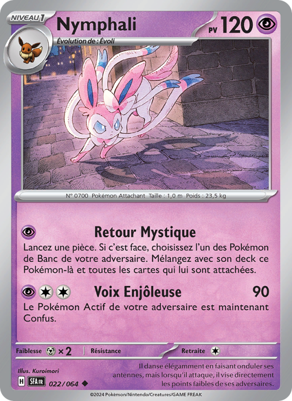 Nymphali 022 — Fable Nébuleuse (French Pokémon TCG card)