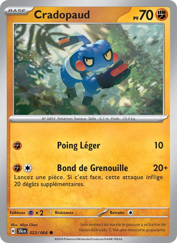Cradopaud 023 — Fable Nébuleuse (French Pokémon TCG card)