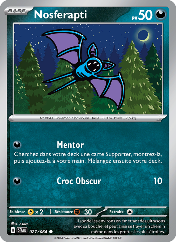 Nosferapti 027 — Fable Nébuleuse (French Pokémon TCG card)