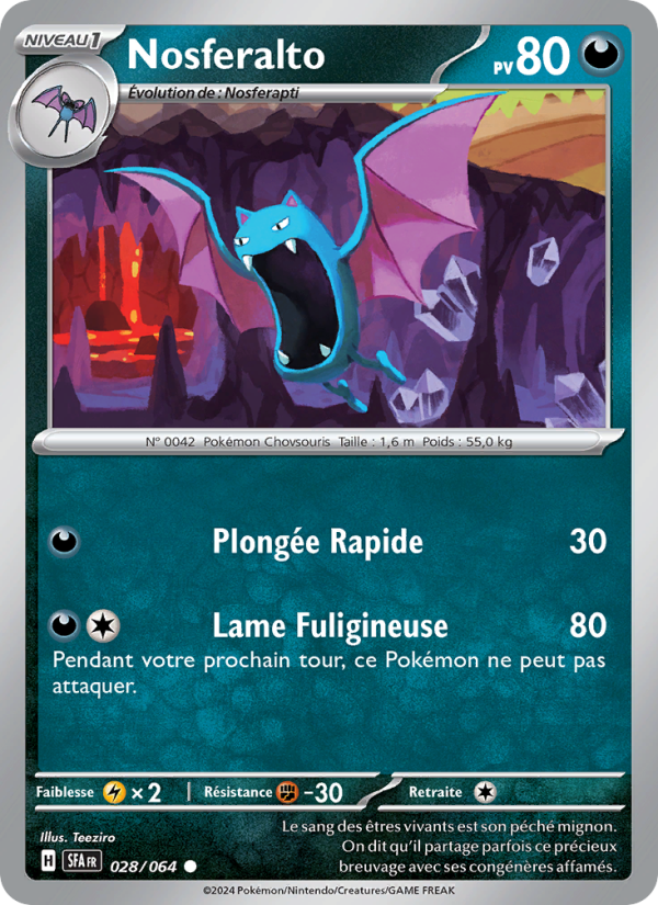 Nosferalto 028 — Fable Nébuleuse (French Pokémon TCG card)