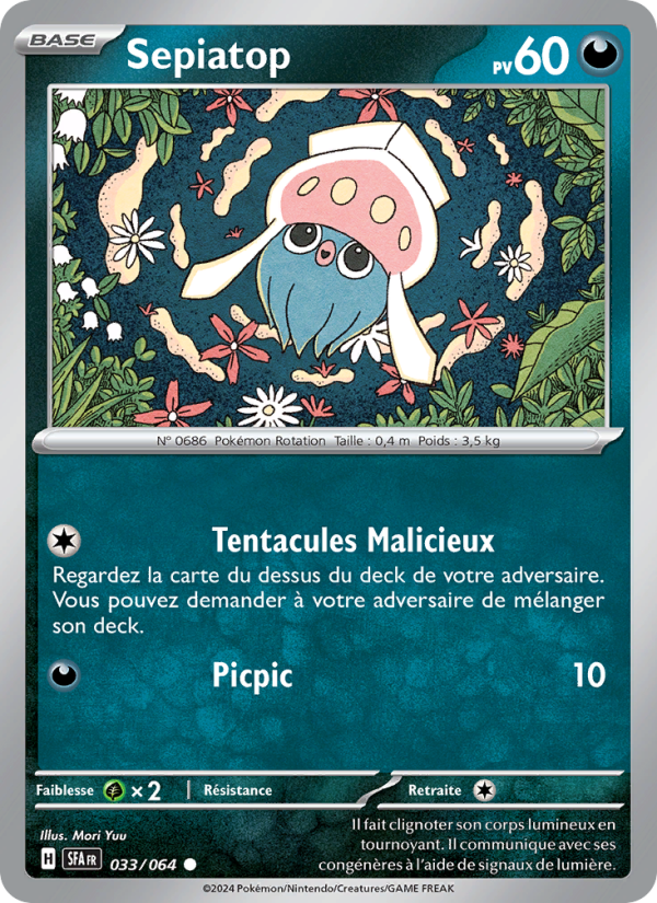 Sepiatop 033 — Fable Nébuleuse (French Pokémon TCG card)