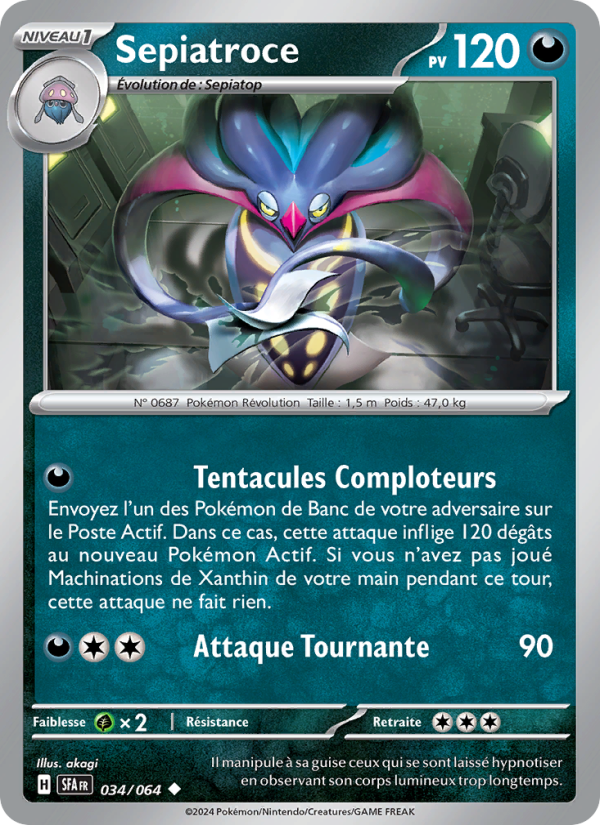 Sepiatroce 034 — Fable Nébuleuse (French Pokémon TCG card)