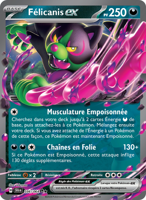 Félicanis-ex 036 — Fable Nébuleuse (French Pokémon TCG card)