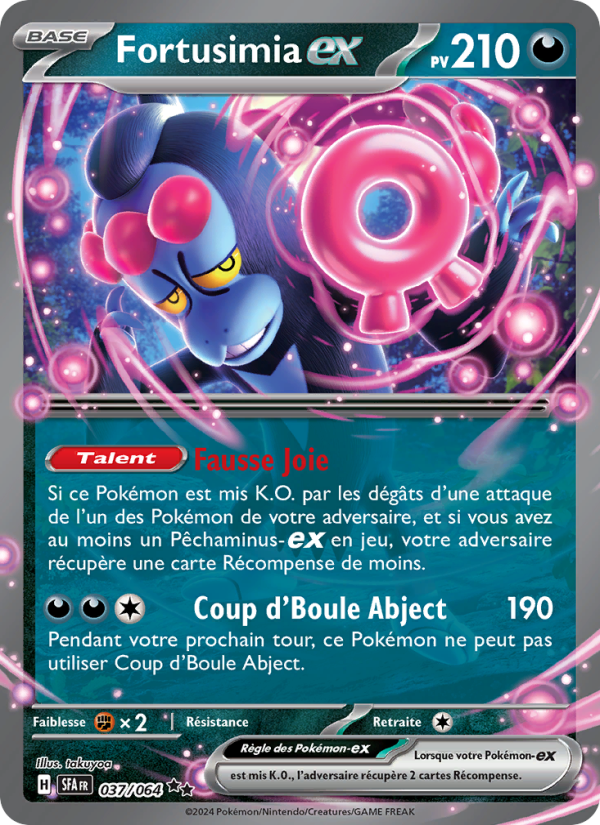 Fortusimia-ex 037 — Fable Nébuleuse (French Pokémon TCG card)