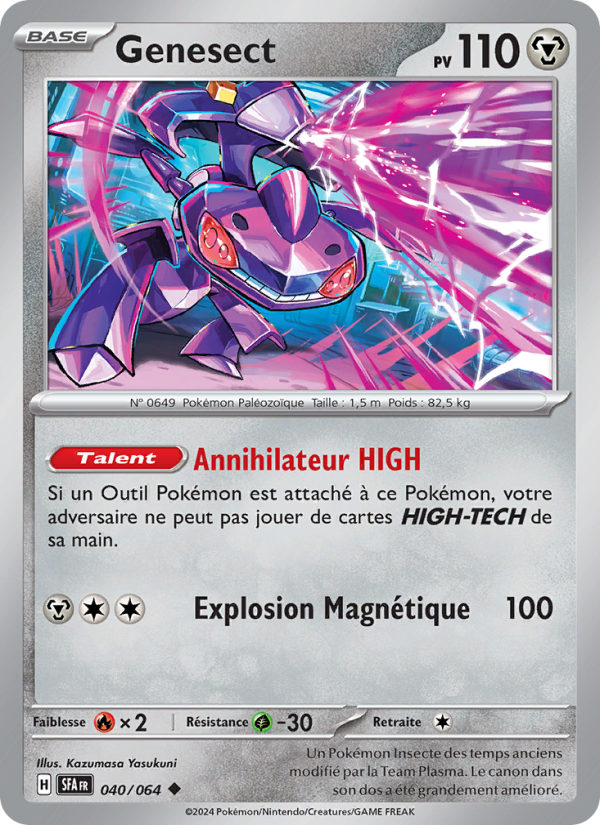 Genesect 040 — Fable Nébuleuse (French Pokémon TCG card)