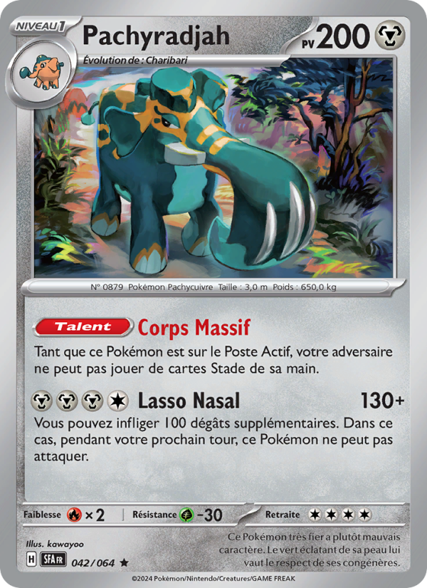 Pachyradjah 042 — Fable Nébuleuse (French Pokémon TCG card)
