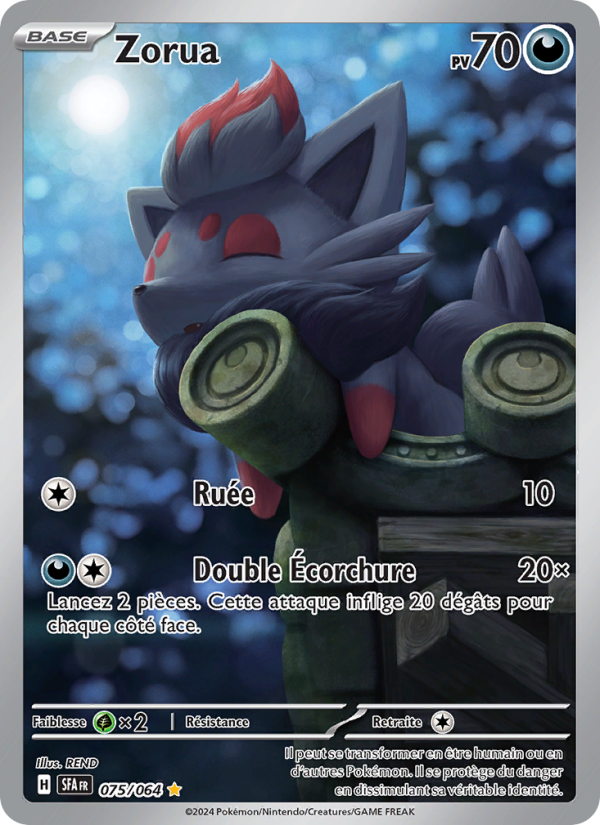 Zorua 075 — Fable Nébuleuse (French Pokémon TCG card)