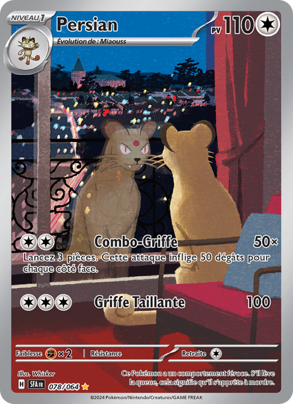 Persian 078 — Fable Nébuleuse (French Pokémon TCG card)