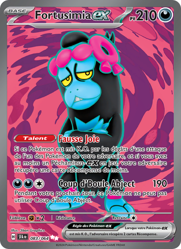 Fortusimia-ex 083 — Fable Nébuleuse (French Pokémon TCG card)