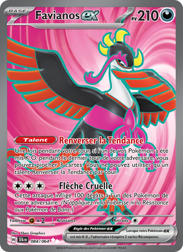 Favianos-ex 084 — Fable Nébuleuse (French Pokémon TCG card)
