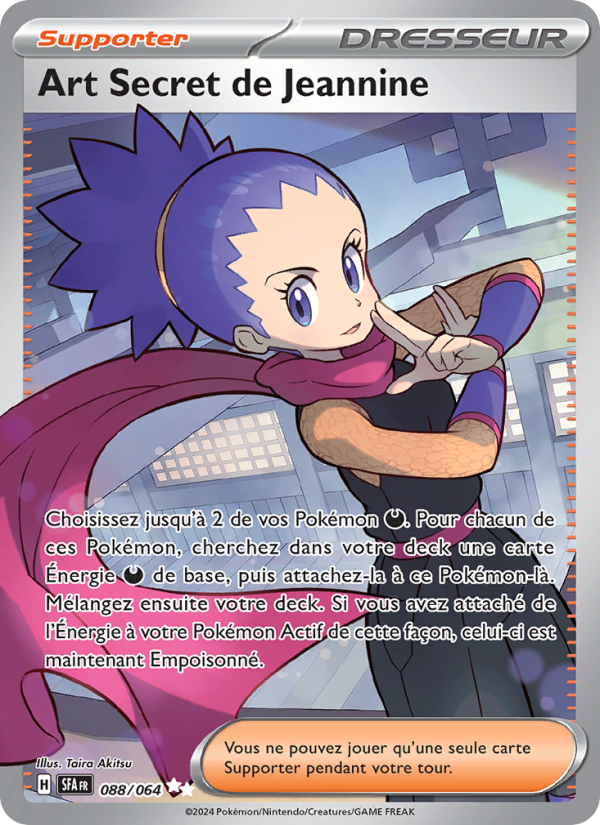 Art Secret de Jeannine 088 — Fable Nébuleuse (French Pokémon TCG card)