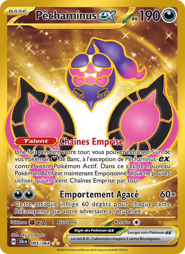 Pêchaminus-ex 095 — Fable Nébuleuse (French Pokémon TCG card)
