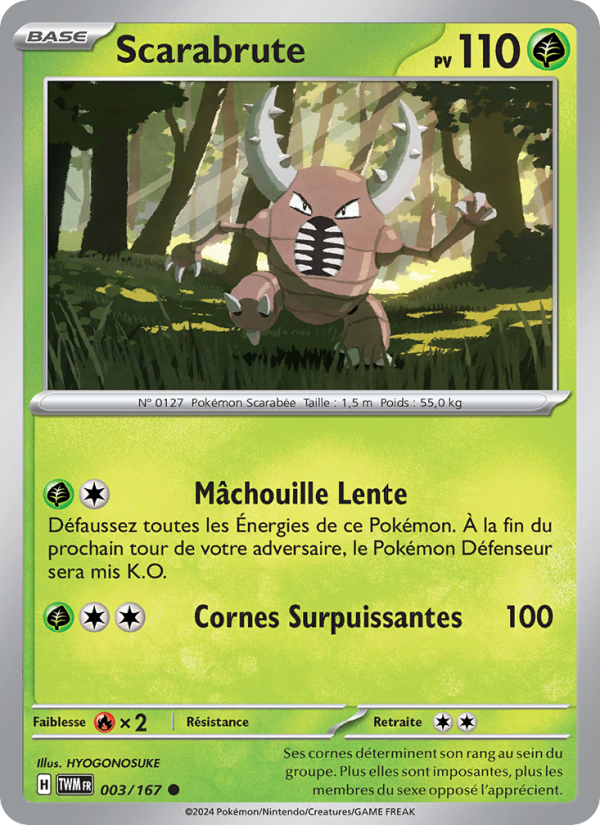 Scarabrute 003 — Mascarade Crépusculaire (French Pokémon TCG card)