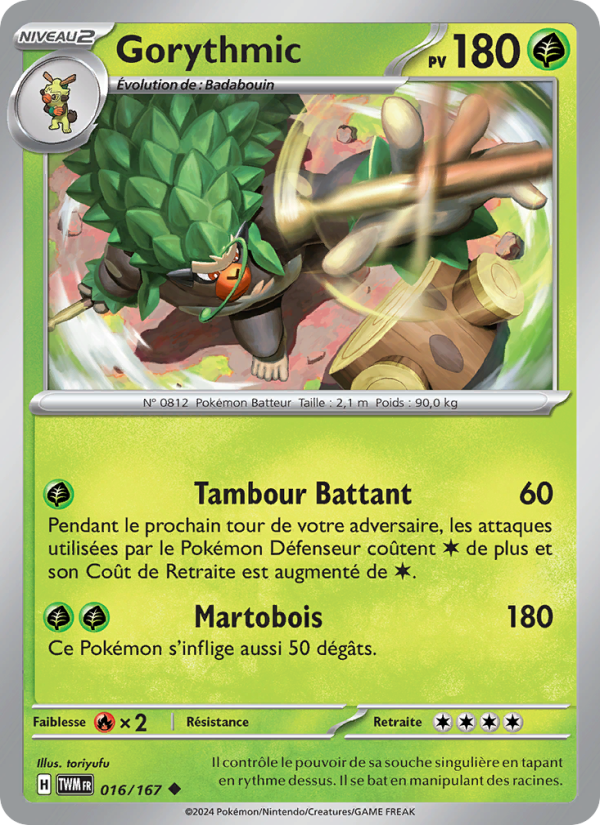 Gorythmic 016 — Mascarade Crépusculaire (French Pokémon TCG card)